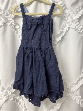 Cherokee Navy Eyelet Bow Sundress for Girls